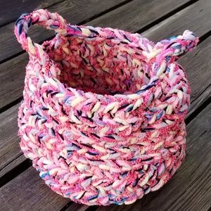Handmade Crochet Basket Storage